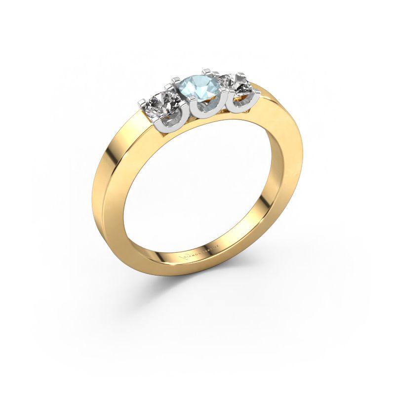 Ring Selina 1 585 gold aquamarine 3.7 mm