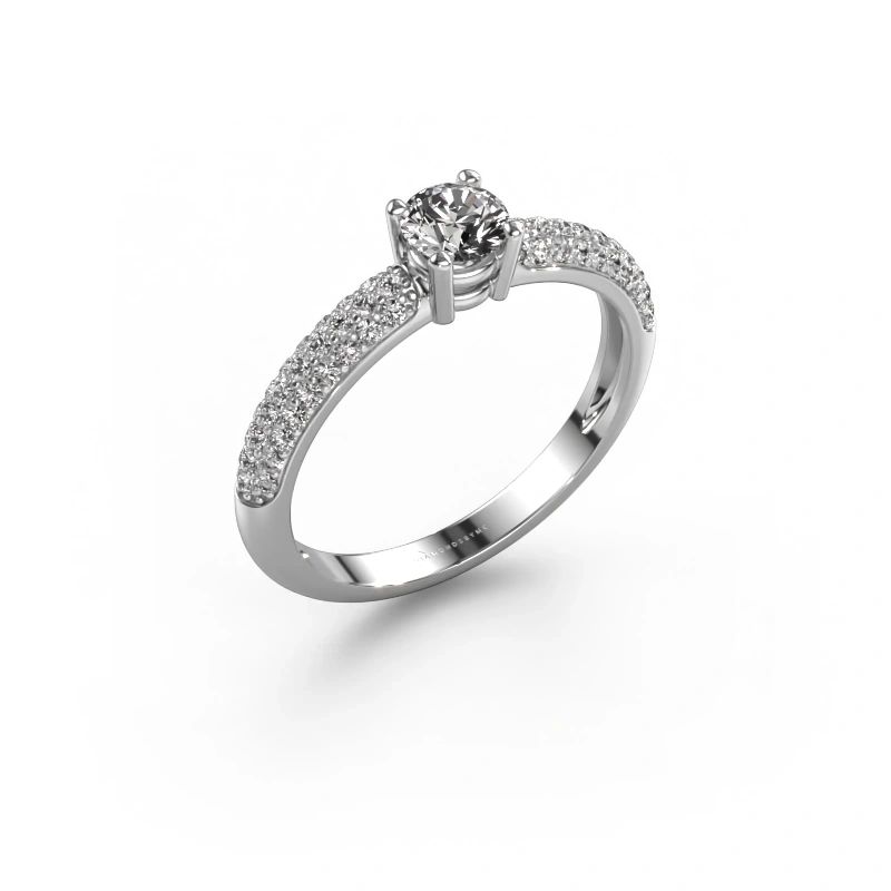 Engagement ring Marjan 950 platinum diamond 0.662 crt