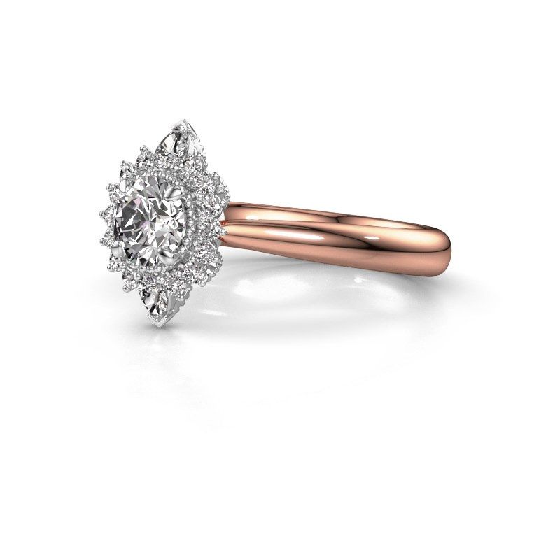 Image of Engagement ring Susan 585 rose gold diamond 0.885 crt