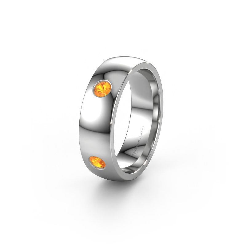 Ehering WH0104L26BP 950 Platin Citrin ±6x2 mm
