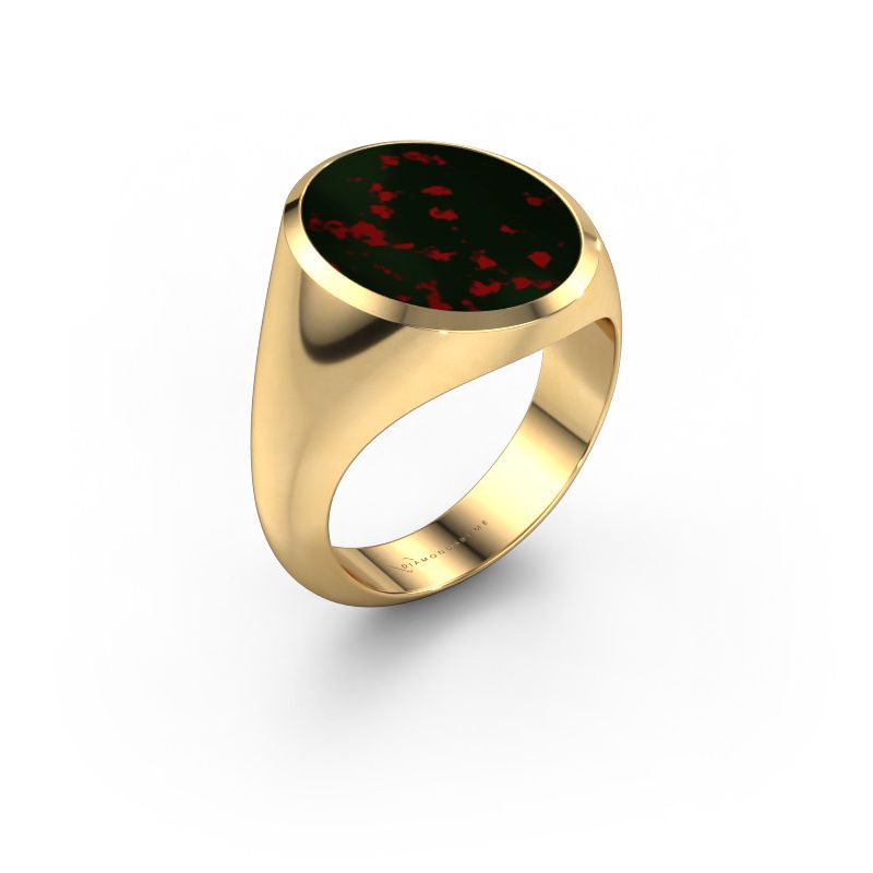 Siegelring Herman 6 585 Gold Heliotrop 16x13 mm