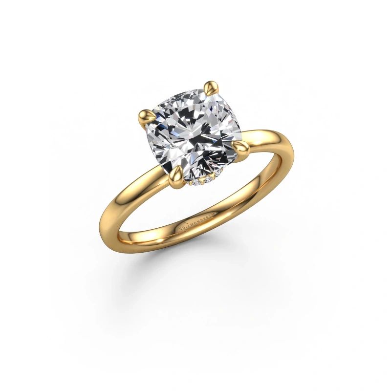 Engagement ring Crystal CUS 3 585 gold diamond 2.50 crt