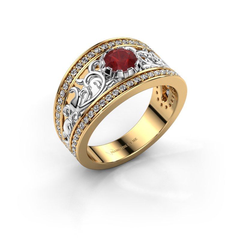 Image de Bague Marilee<br/>585 or jaune<br/>Rubis 5 mm