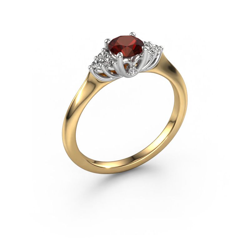 Engagement ring Felipa RND 585 gold garnet 5 mm