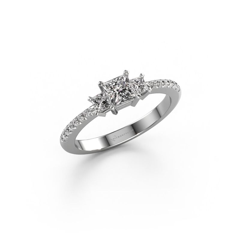 Verlovingsring Dorla 585 witgoud diamant 0.71 crt