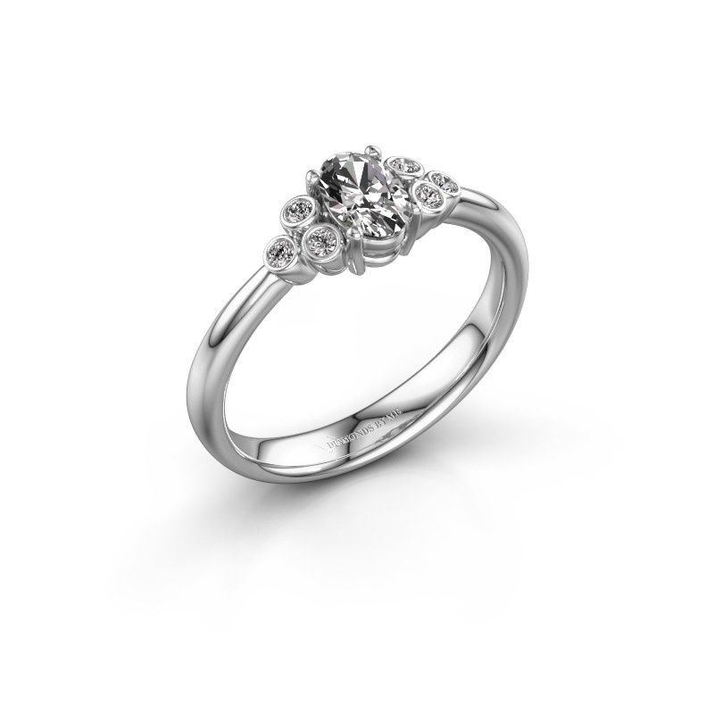 Afbeelding van Verlovingsring Lucy 1<br/>950 platina<br/>Diamant 0.472 crt