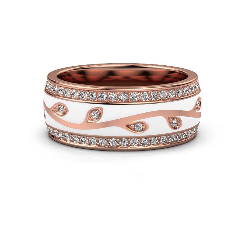 Image of Wedding ring WH3051L28B<br/>585 rose gold ±8x2 mm
