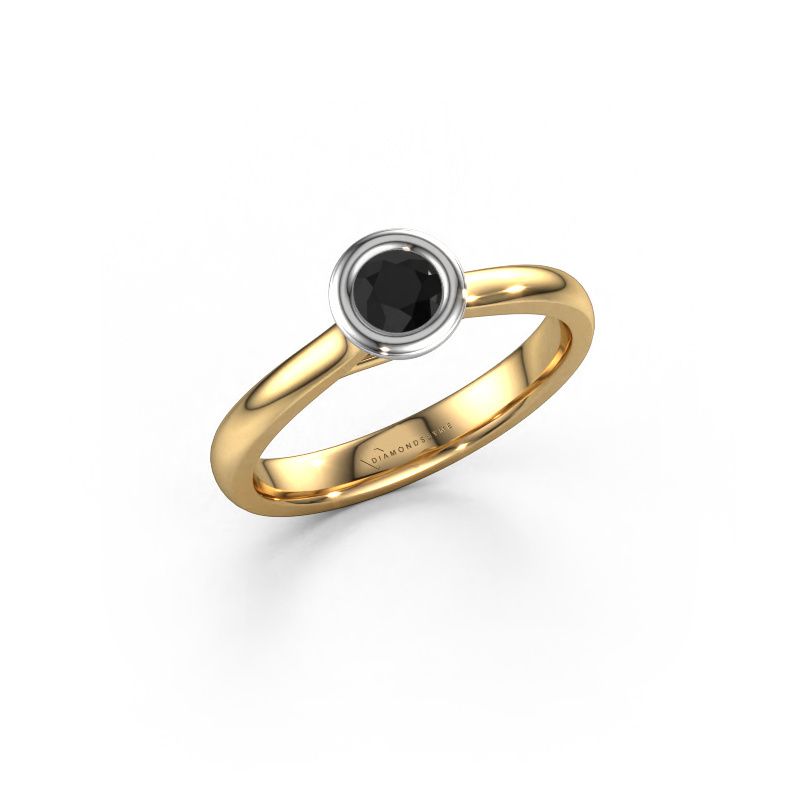 Engagement ring Kaylee 585 gold black diamond 0.30 crt