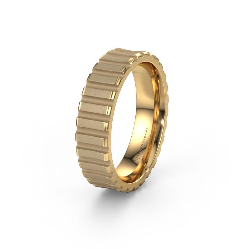 Wedding ring WH0131M46B 585 gold ±6x2 mm