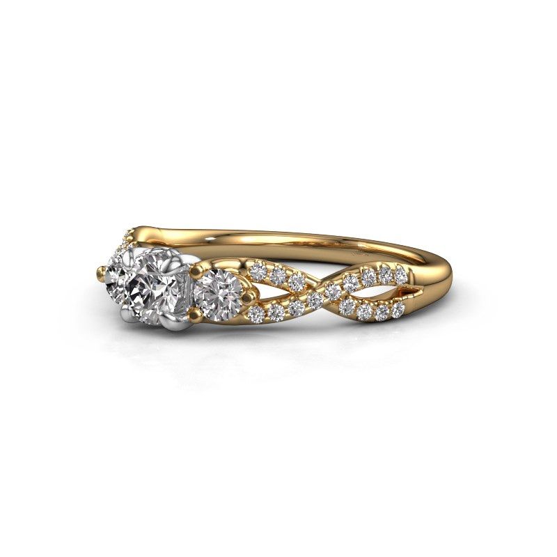 Afbeelding van Verlovingsring Marilou RND 585 goud diamant 0.61 crt