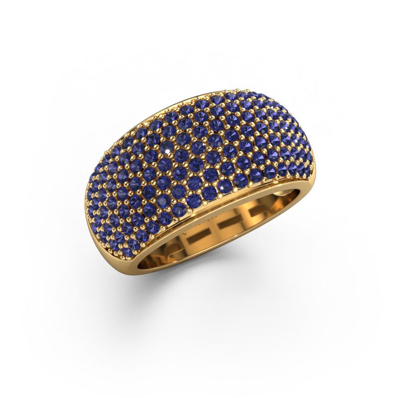Ring Kati 585 gold sapphire 1.3 mm