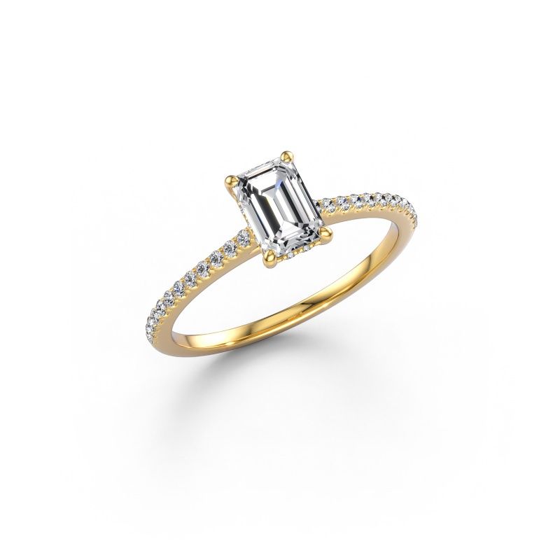 Engagement ring Sophie EME 585 gold lab grown diamond 0.91 crt