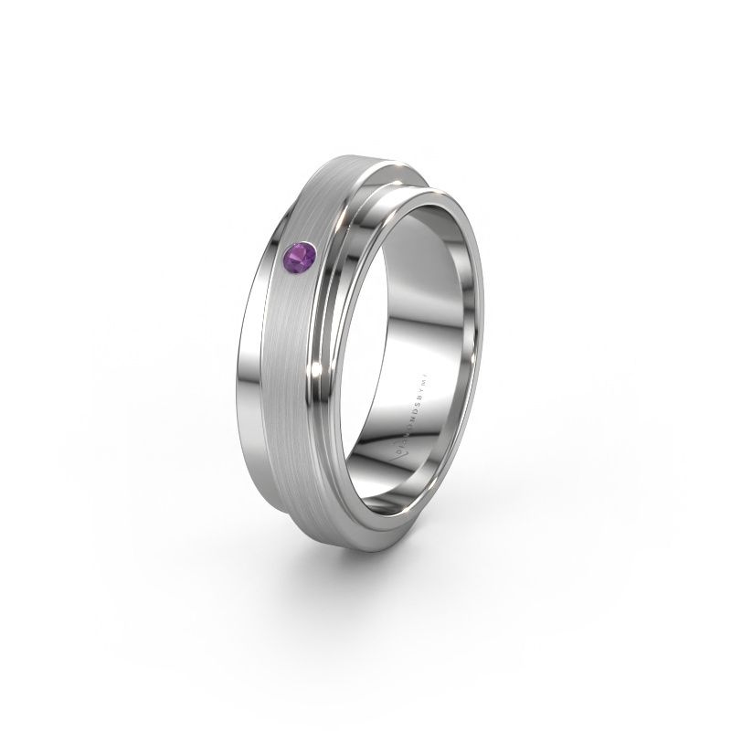 Ehering WH2220L16D 585 Weißgold Amethyst ±6x2.2 mm