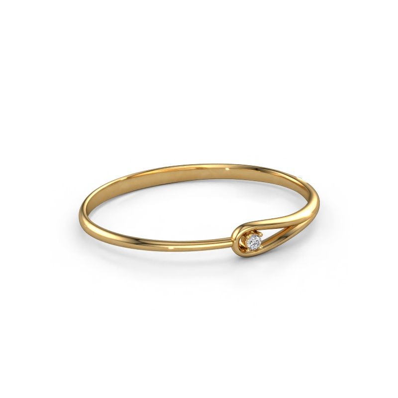 Armring Zara 585 gull lab-diamant 0.25 crt