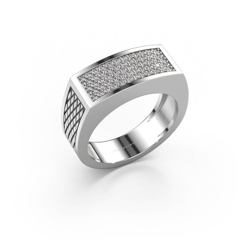 Men's ring Erwin 950 platinum lab grown diamond 0.435 crt