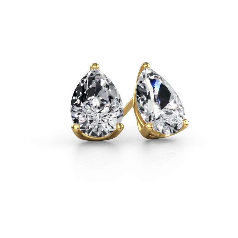Stud earrings Sam PER 585 gold diamond 3.00 crt