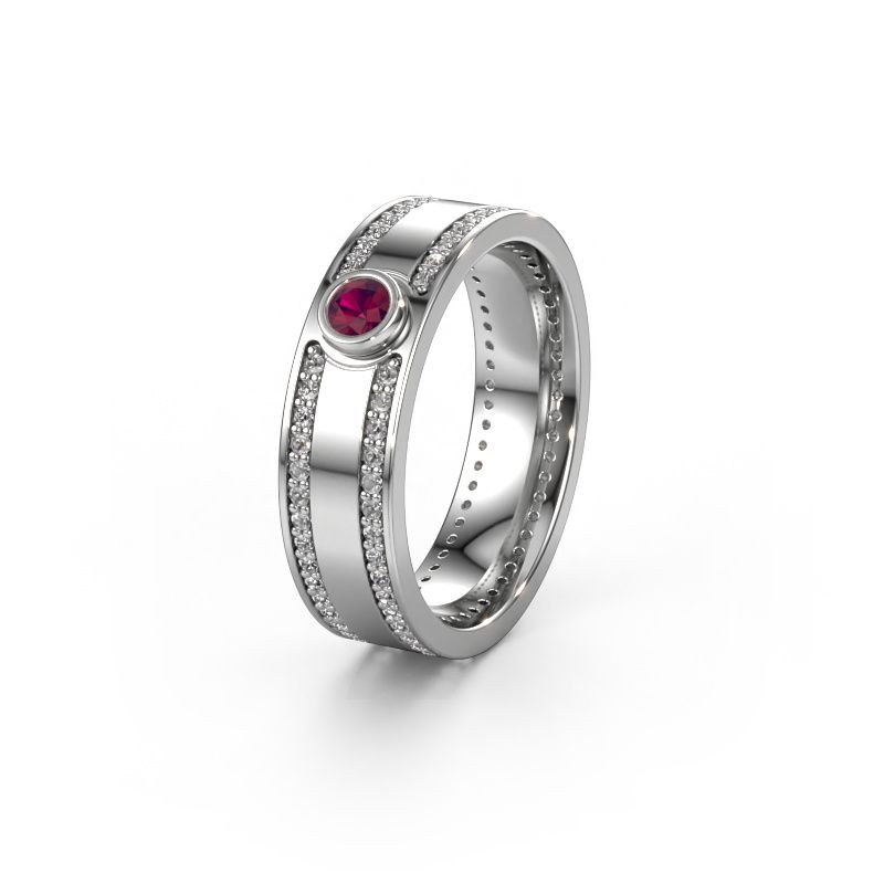 Trauring WH2044P 950 Platin Rhodolit ±6 x 2 mm