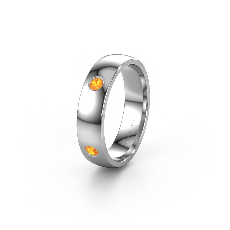 Bague de mariage WH0104L25AP 950 platine citrine 2.5 mm ±5 x 1,7 mm