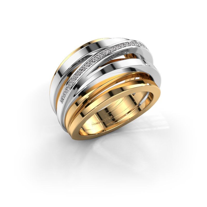 Image de Bague Swinda<br/>585 or jaune<br/>Diamant 0.125 crt