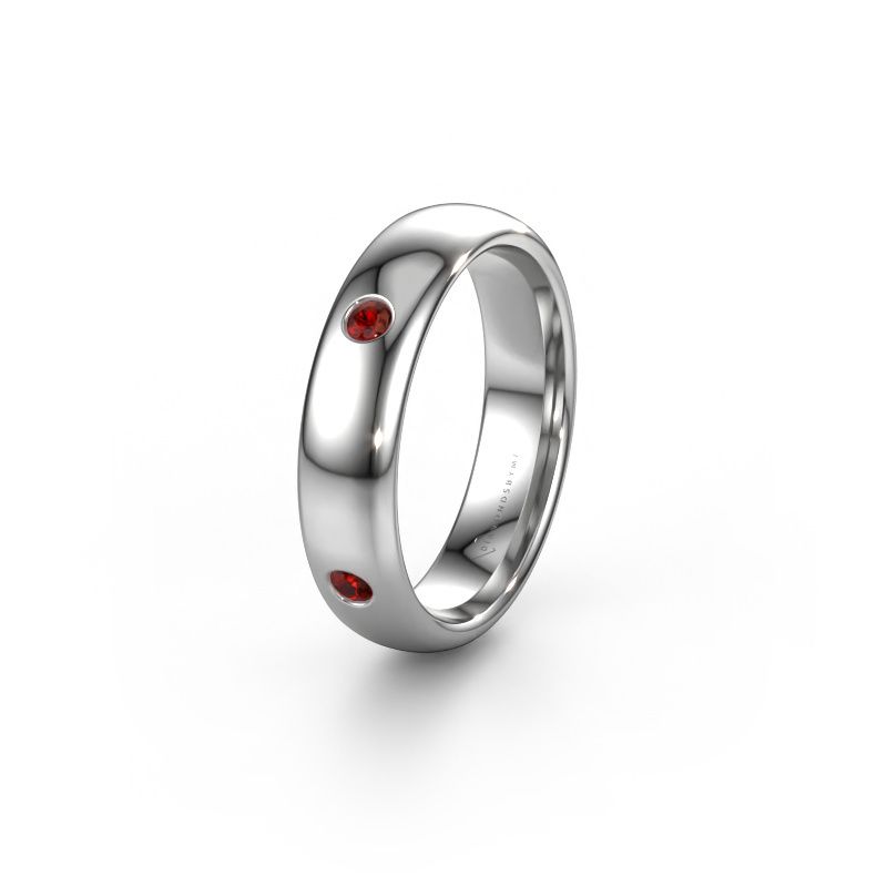 Ehering WH0104L35BP 585 Weißgold Granat ±5 x 2 mm