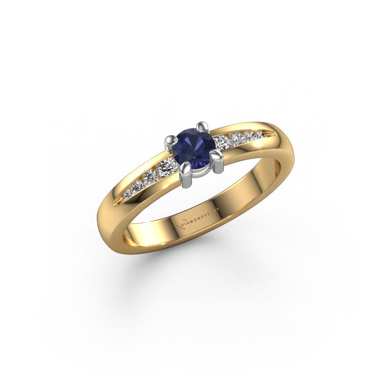 Verlobungsring Zohra 585 Gold Saphir 4 mm