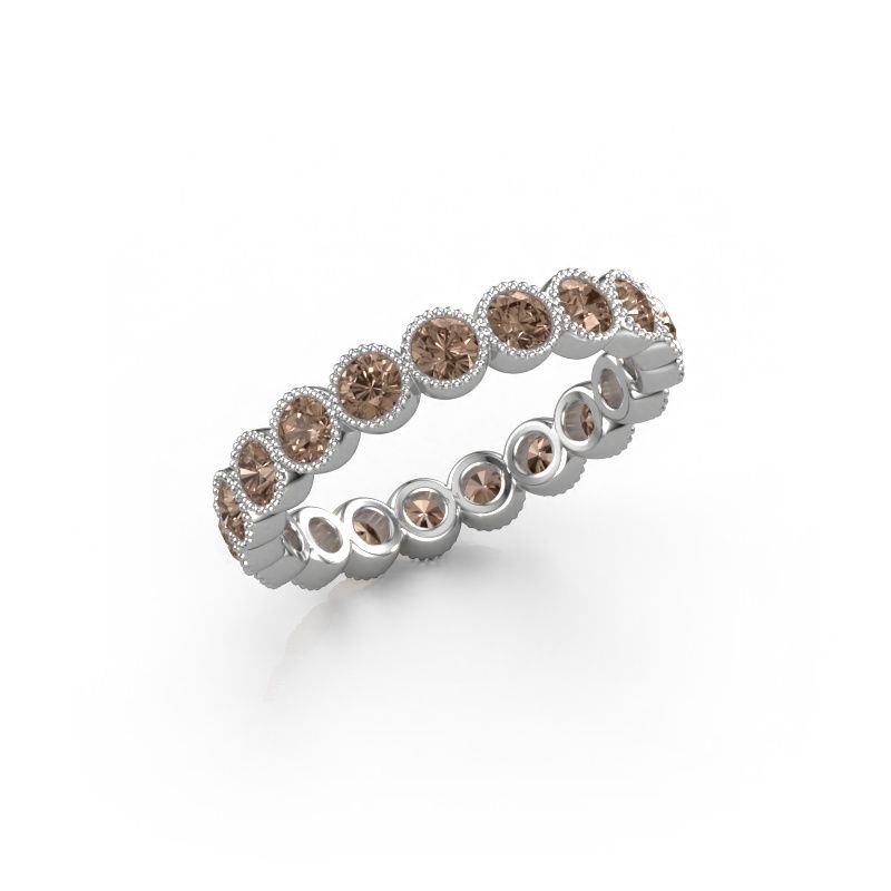 Ring Mariam 0.07 585 white gold brown diamond 1.44 crt