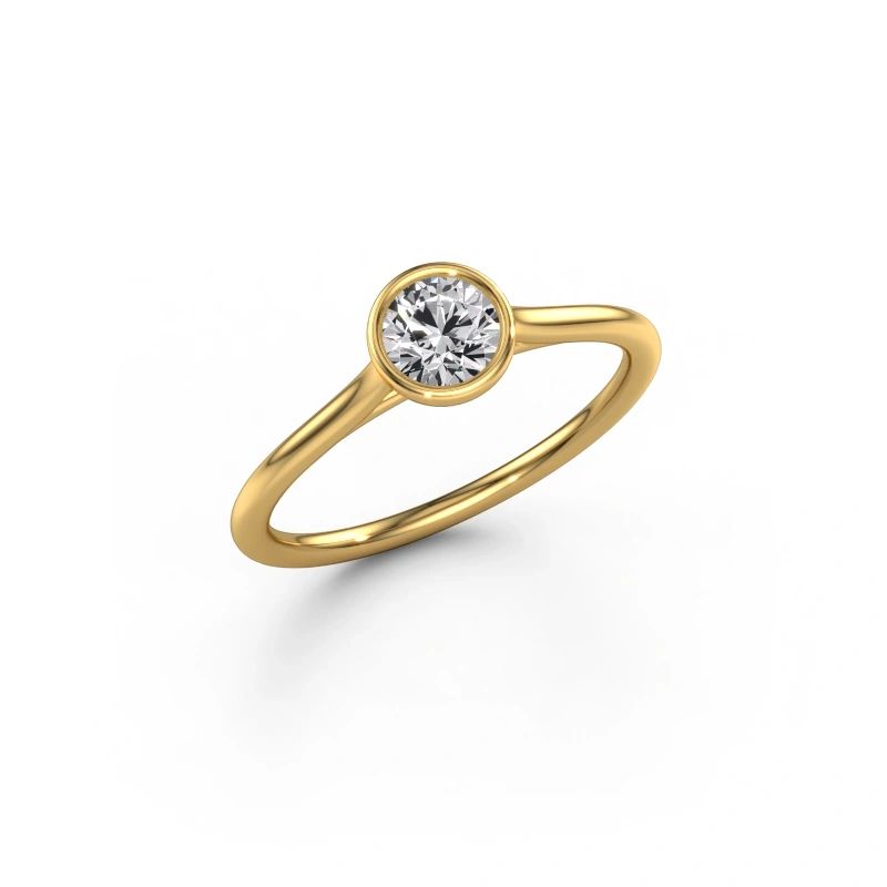 Engagement ring Lavon RND 585 gold lab grown diamond 0.40 crt