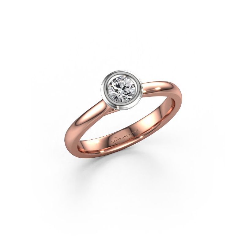 Verlobungsring Kaylee 585 Roségold Lab-grown Diamant 0.25 crt