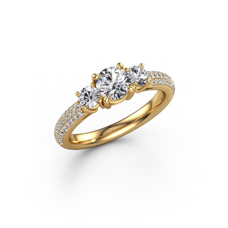 Engagement ring Marielle RND 585 gold diamond 1.37 crt