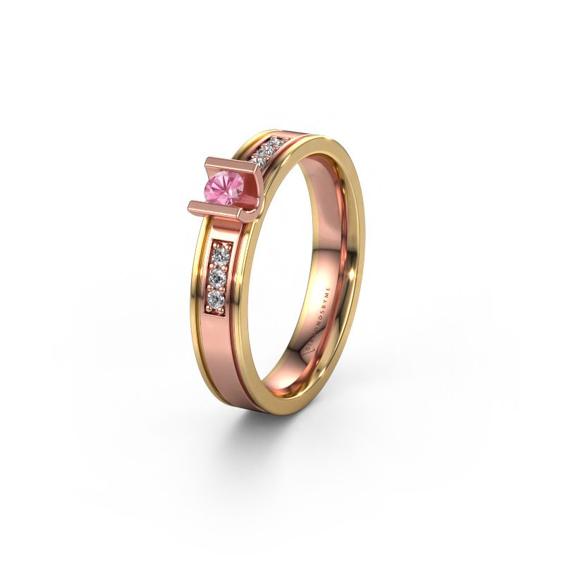 Alliance WH2108L14A 585 or rose saphir rose ±4x1.7 mm