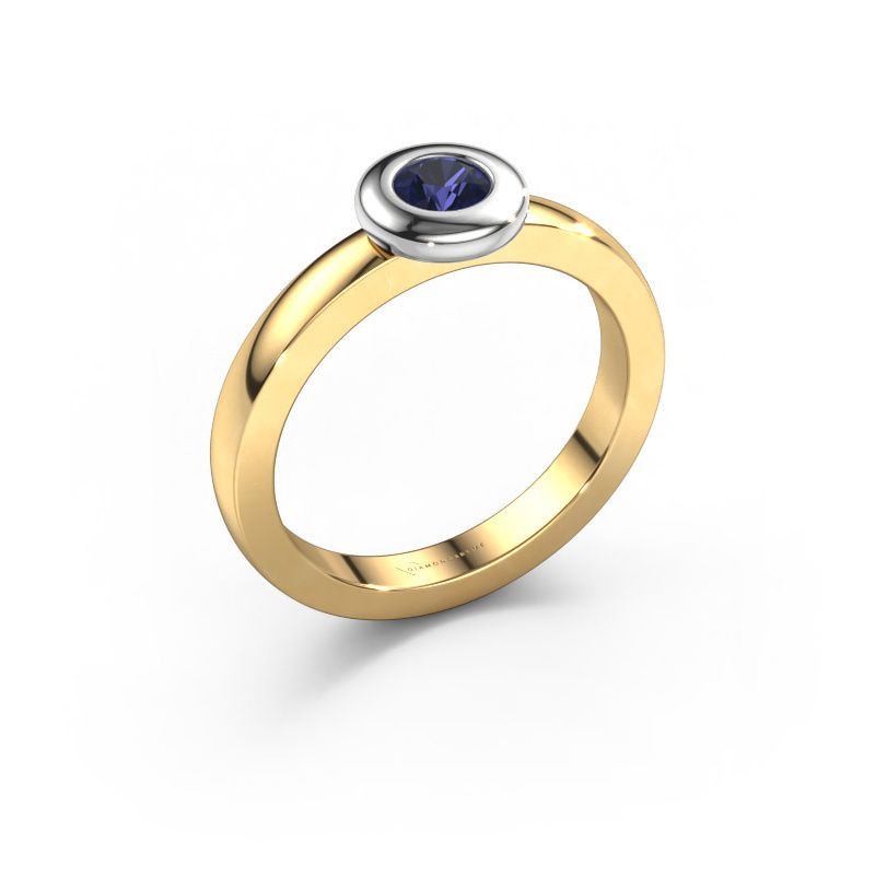Ring Iris 585 Gold Saphir 4 mm