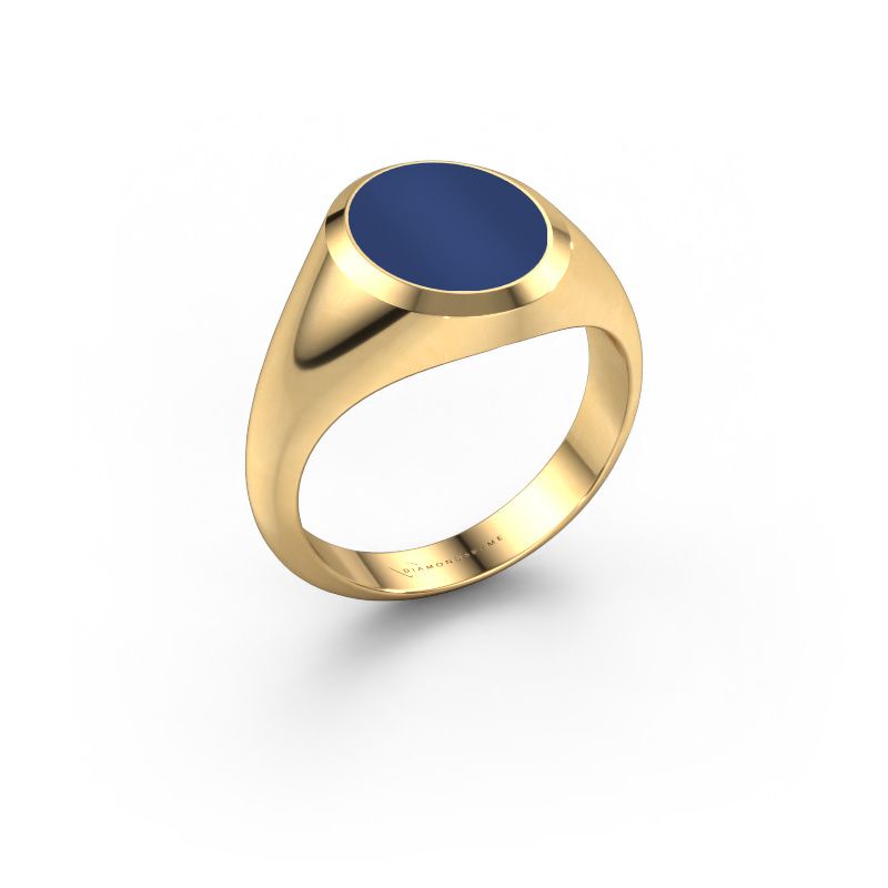 Zegelring Herman 2 585 goud lapis lazuli 12x10 mm