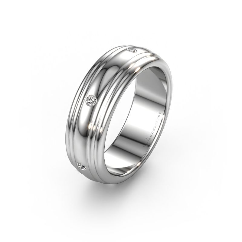 Ehering WH2236L 585 Weißgold Lab-grown Diamant ±6x2.2 mm