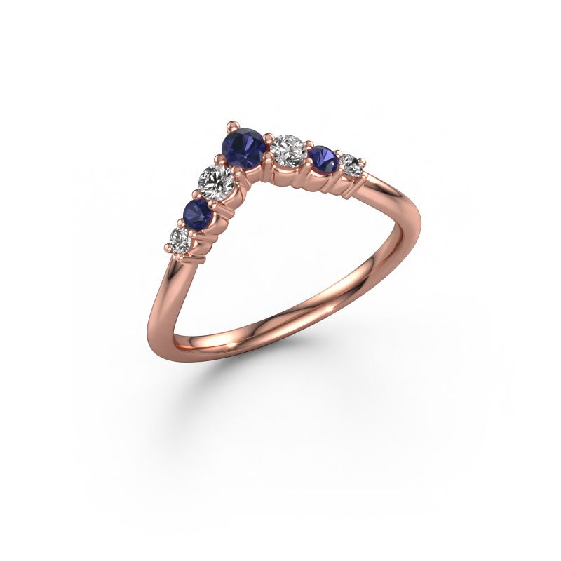 Vorsteckring Imani B 585 Roségold Saphir 2.9 mm