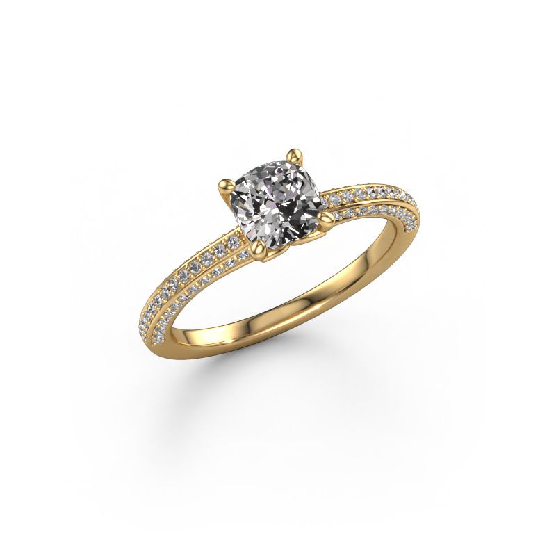 Verlovingsring Elenore cus 585 goud diamant 1.00 crt