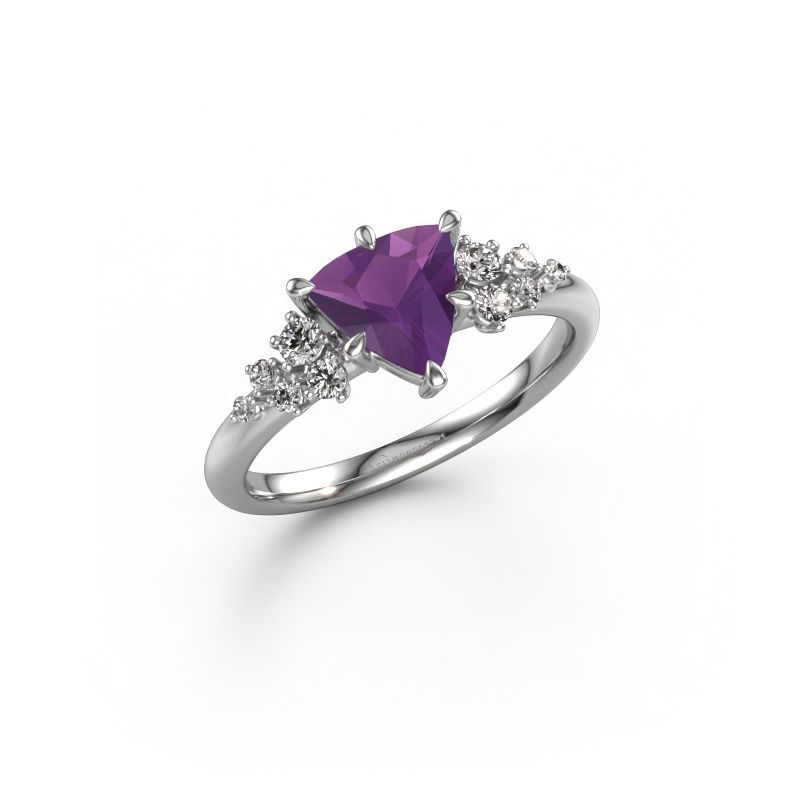 Verlobungsring Royce TRI 950 Platin Amethyst 7 mm
