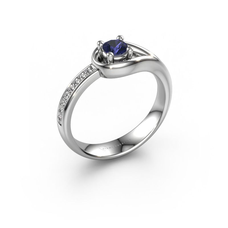 Bague Zara 585 or blanc saphir 4 mm