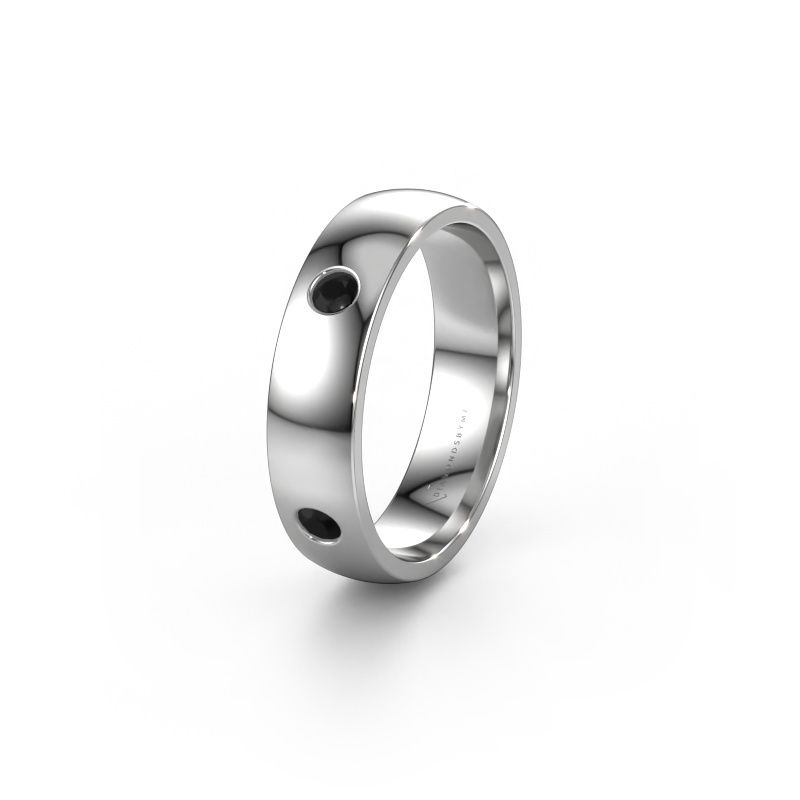 Ehering WH0104L25AP 585 Weißgold Schwarz Diamant 0.36 crt ±5x1.7 mm