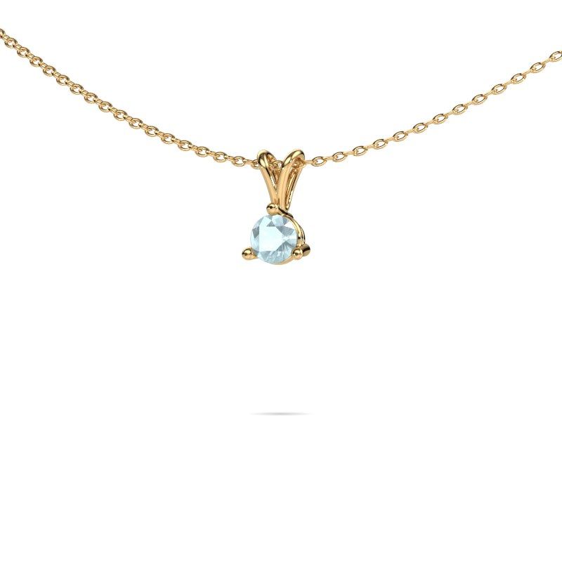 Anhänger Somer 585 Gold Aquamarin 6 mm