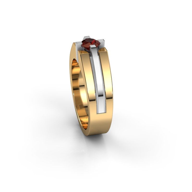 Image of Men's ring kiro<br/>585 gold<br/>Garnet 5 mm