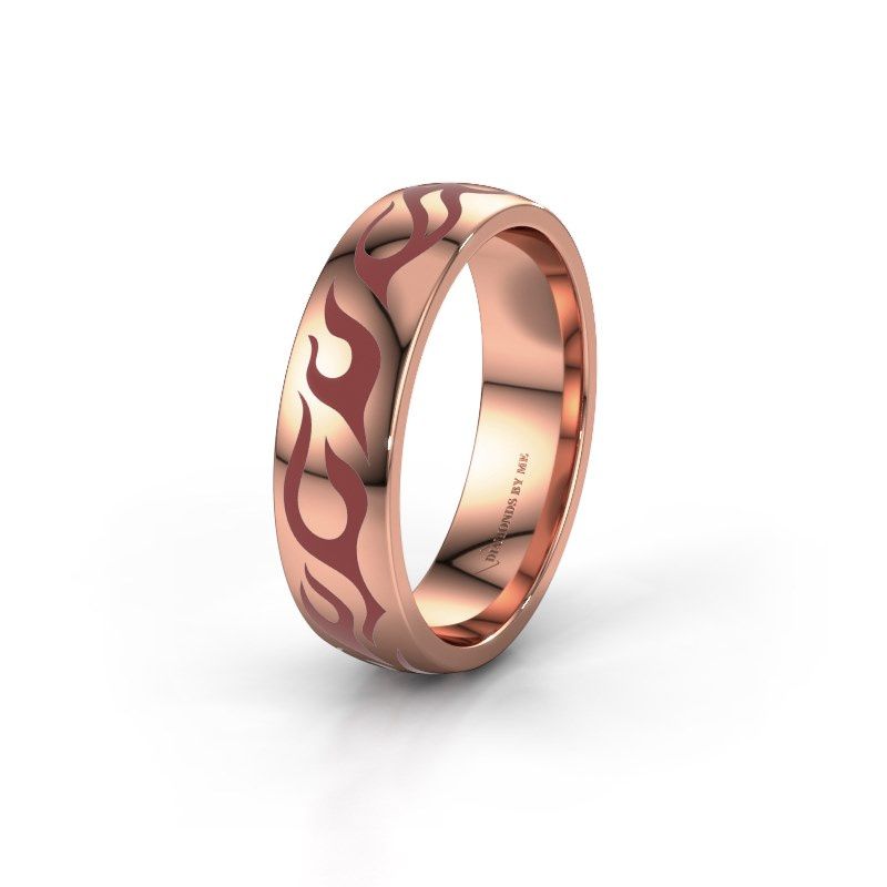 Image of Wedding ring WH3050M26B<br/>585 rose gold ±6x2 mm
