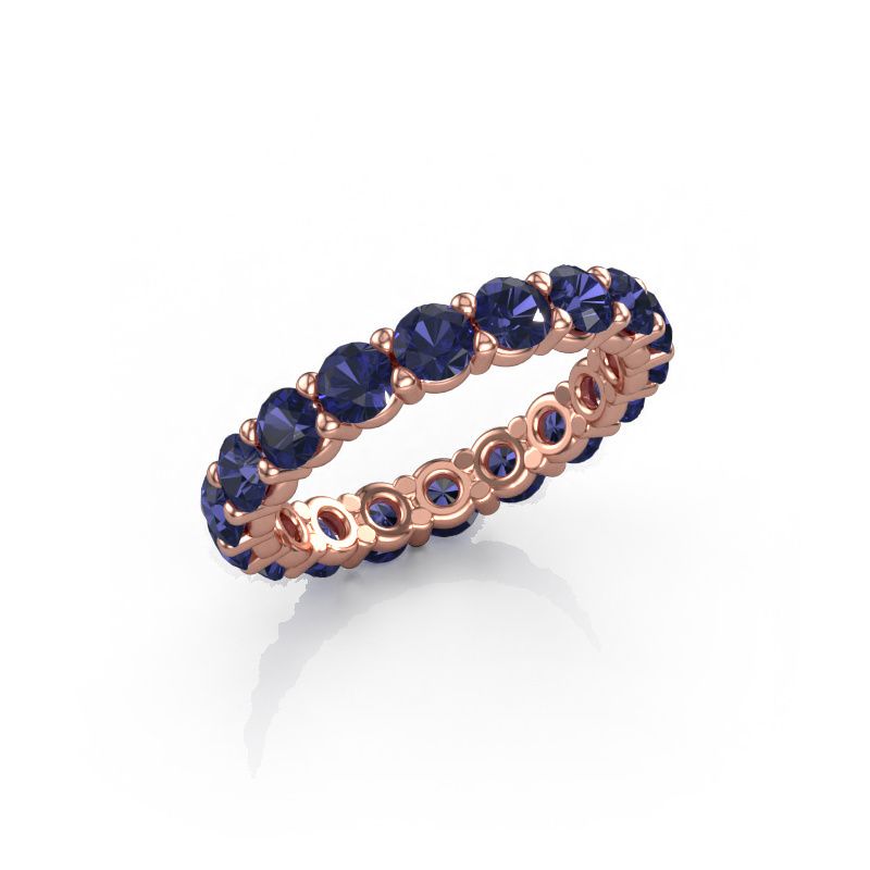 Bague Heddy rnd 3.4 585 or rose saphir 3.4 mm