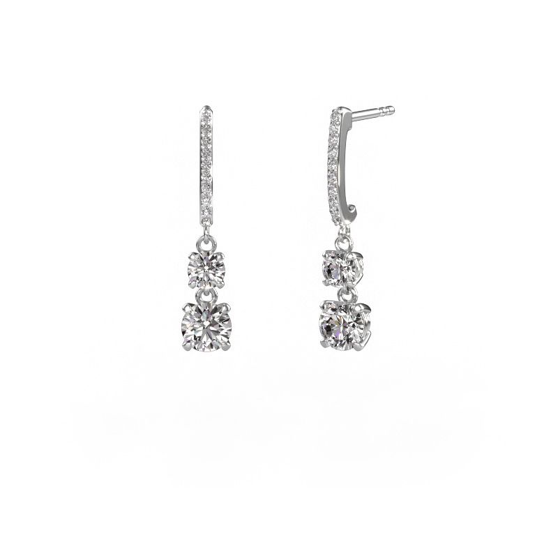 Ohrhänger Tanja 2 585 Weißgold Diamant 1.834 crt