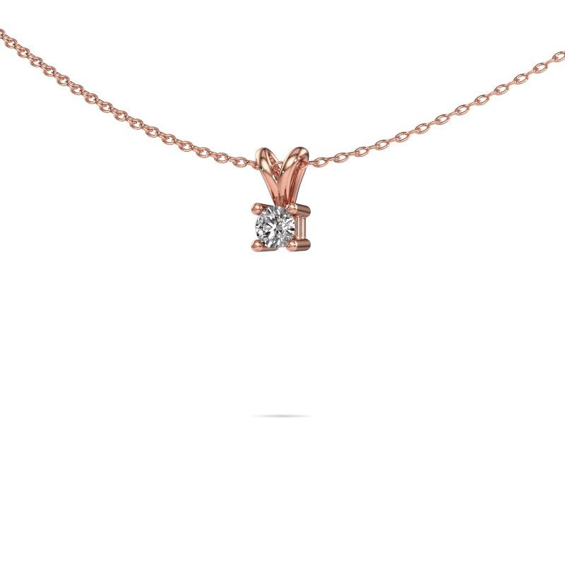 Kette Eline 585 Roségold Zirkonia 5 mm