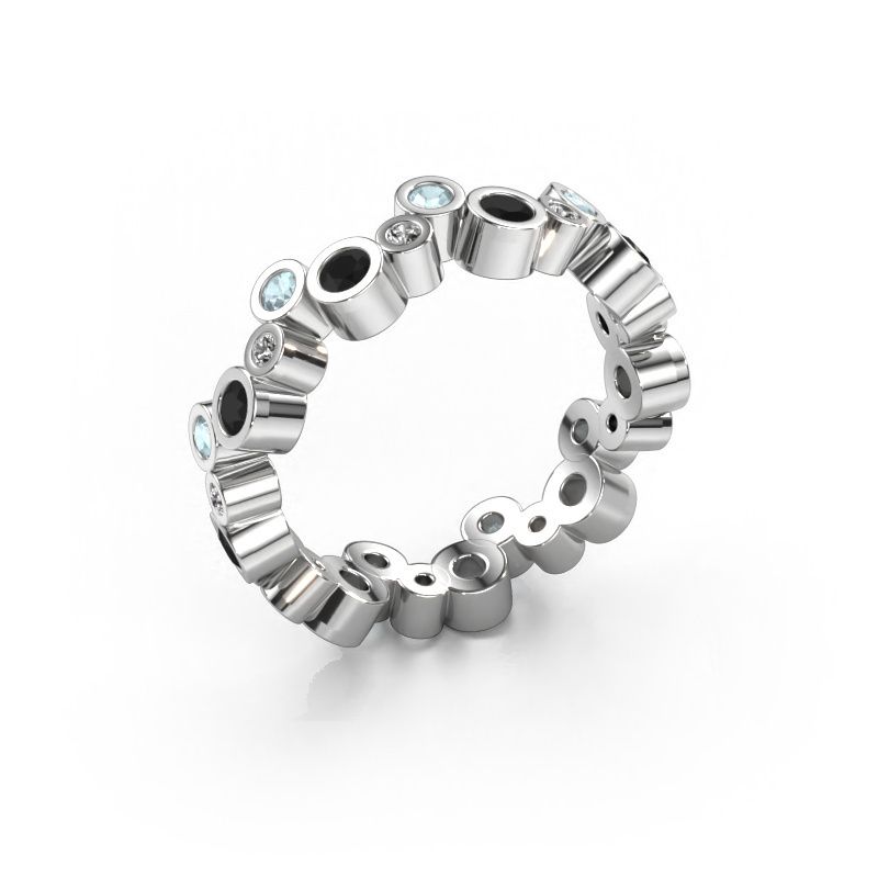 Ring Tessa 585 Weißgold Schwarz Diamant 1.053 crt