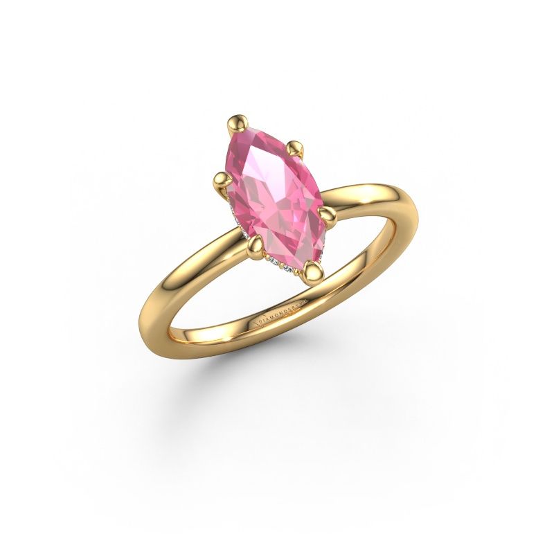 Verlobungsring Simone MRQ 2 585 Gold Pink Saphir 11x5.5 mm