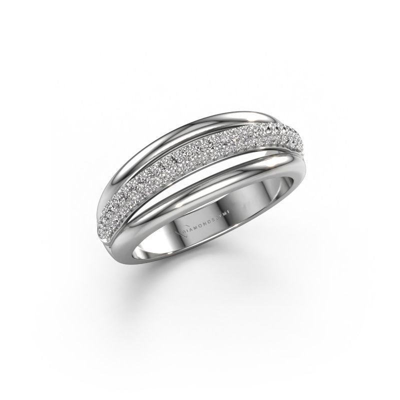 Ring Paris 950 Platin Zirkonia 1 mm