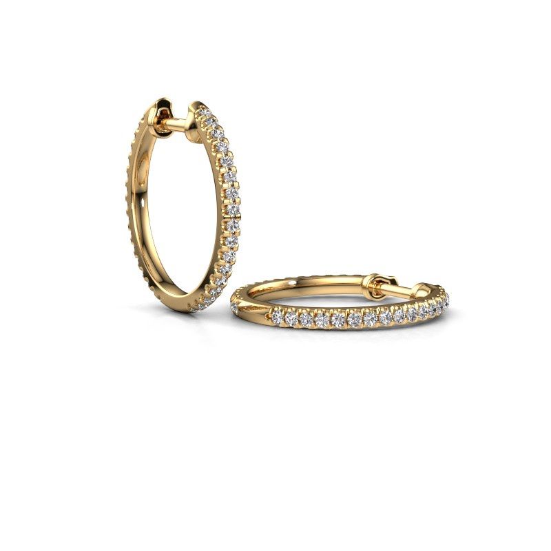 Bild von Creole jackie 15 mm a<br/>585 Gold<br/>Lab-grown Diamant 0.495 crt