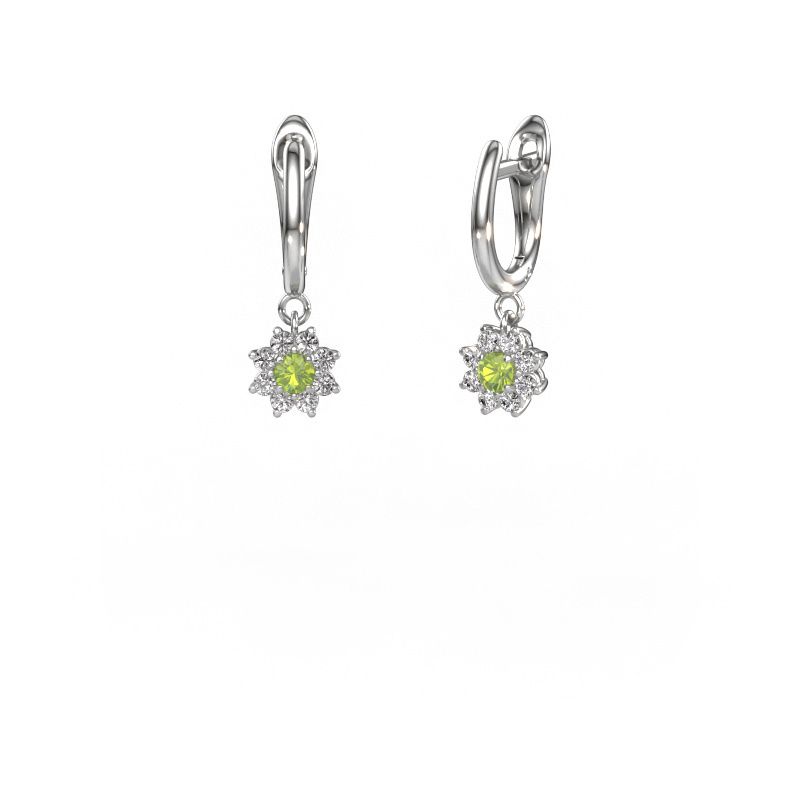 Ohrhänger Camille 1 950 Platin Peridot 3 mm