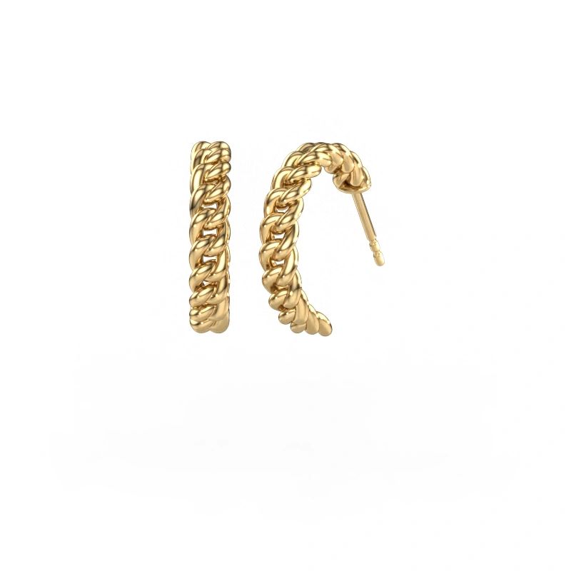 Boucles d'oreilles Della 15mm 585 or jaune